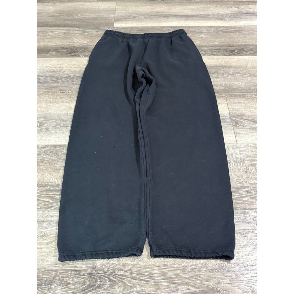 Black Baggy Wide Leg Sweatpants Pants Y2K Retro Streetwear Skater - Men’s Medium